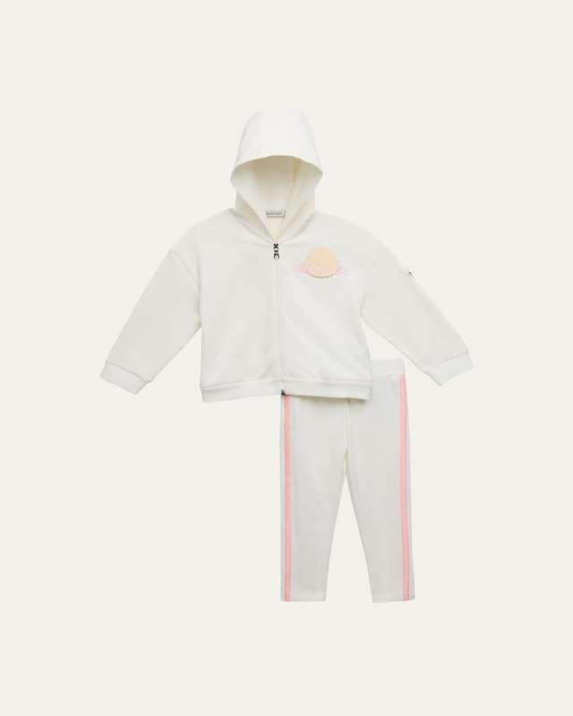 Girl's 2-Piece Sweatsuit, Size 6M-3