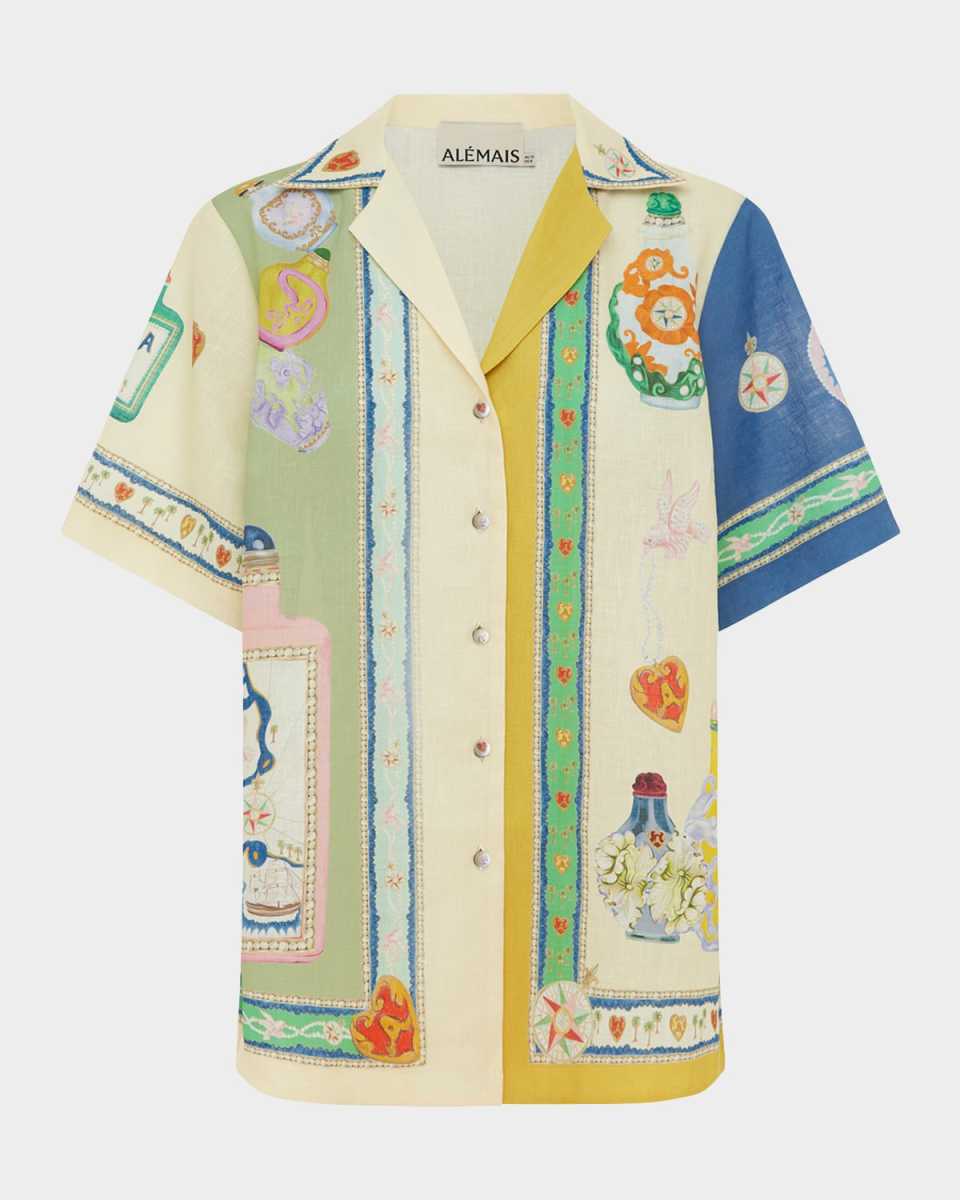 Elixir Button-Front Linen Shirt