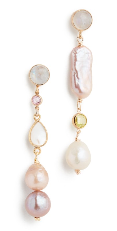 Brinker + Eliza Slow Dance Earrings Pearl Mult