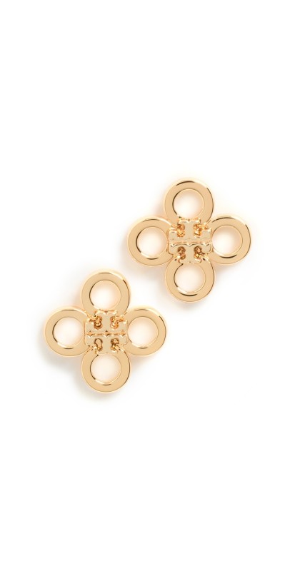 Tory Burch Small Kira Clover Stud Earrings Tory Gold