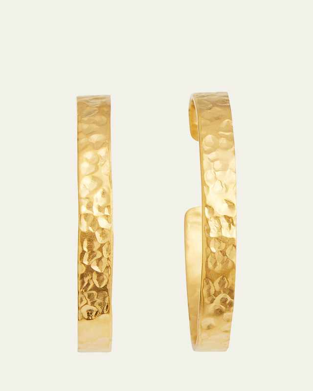 Hammered Hoop Earrings