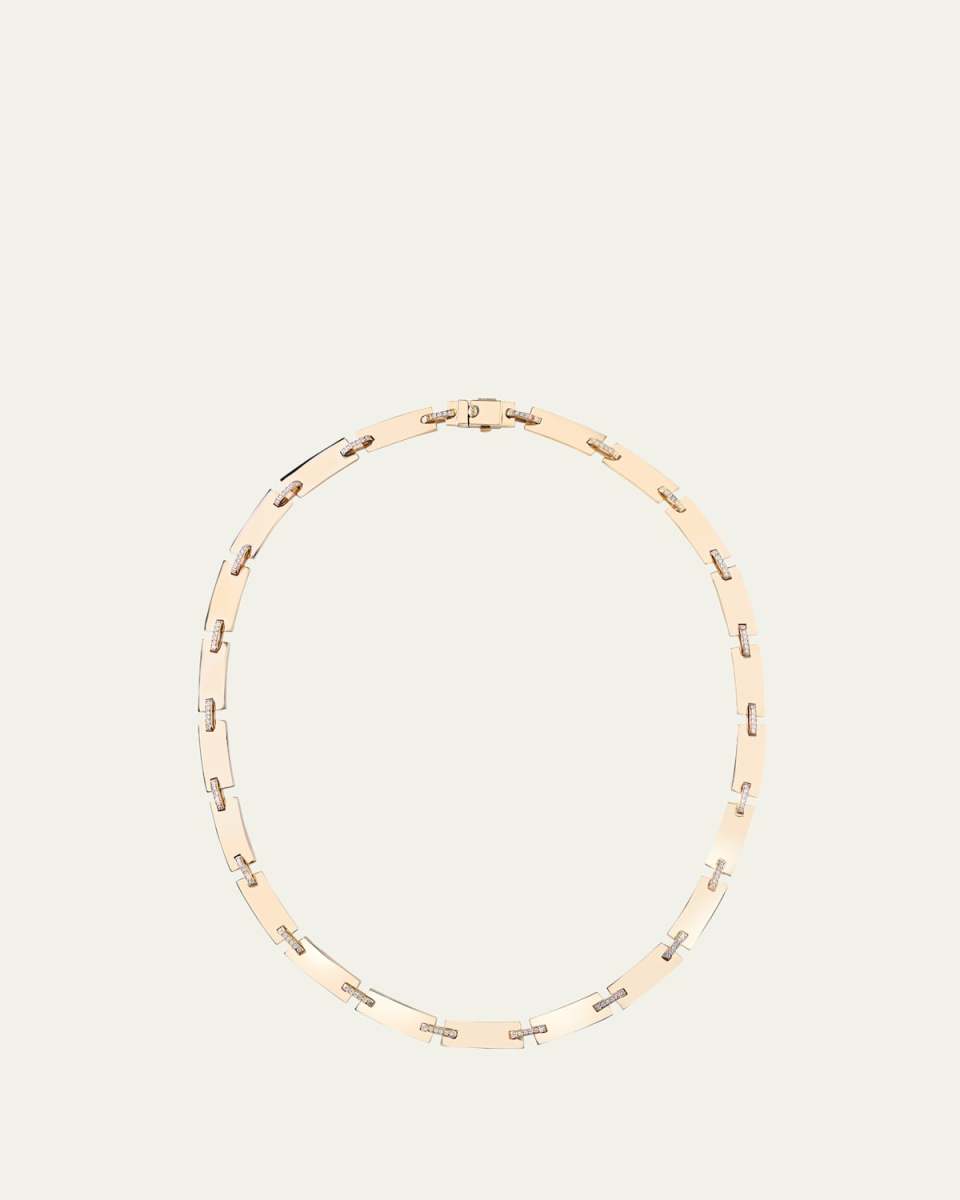 Flawless 14k Yellow Gold Tag Link Necklace