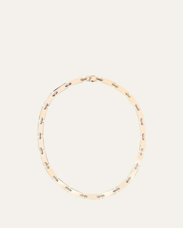 Flawless 14k Yellow Gold Tag Link Necklace