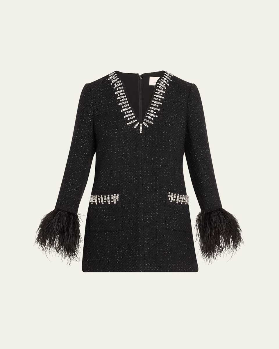 Kas Embellished Boucle Mini Dress