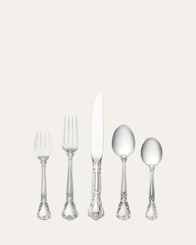 Chantilly 5-Piece Dinner Flatware Setting with Place Spoon