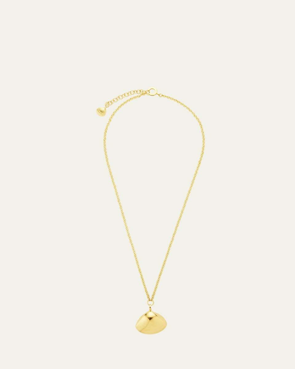 18K Yellow Gold Single Charm Necklace