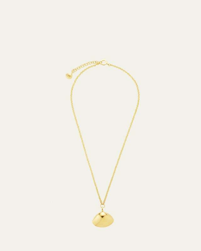 18K Yellow Gold Single Charm Necklace