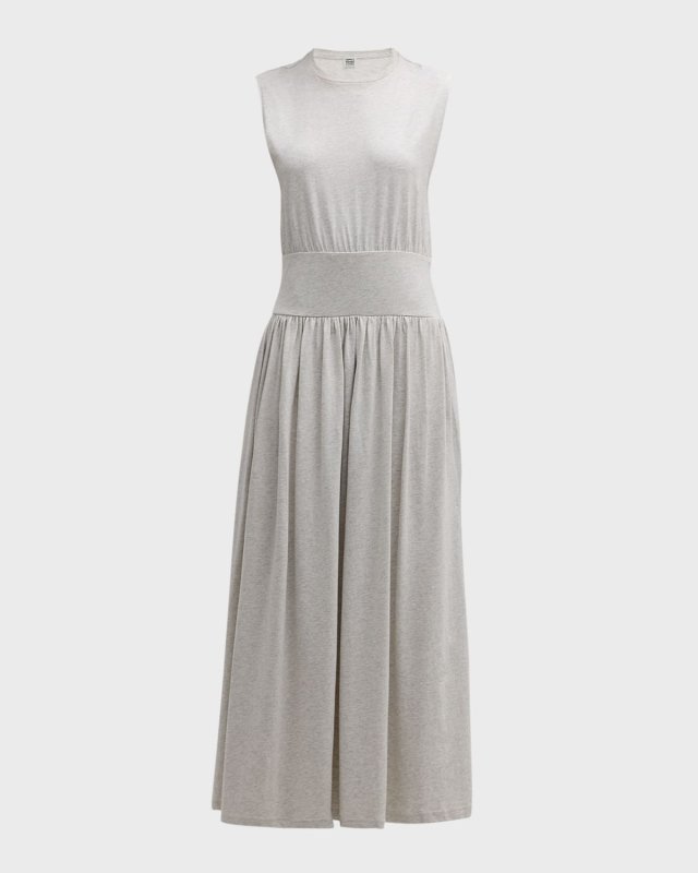 Sleeveless Cotton Maxi T-Shirt Dress