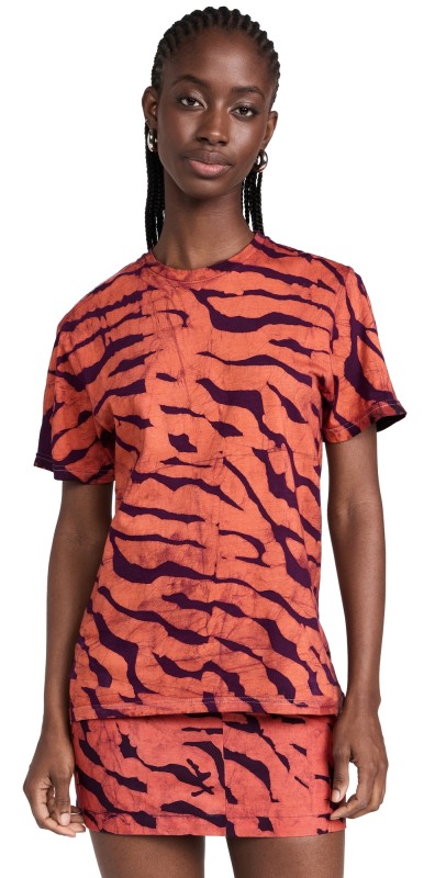 Studio 189 Hand-Batik Cotton T-Shirt Orange