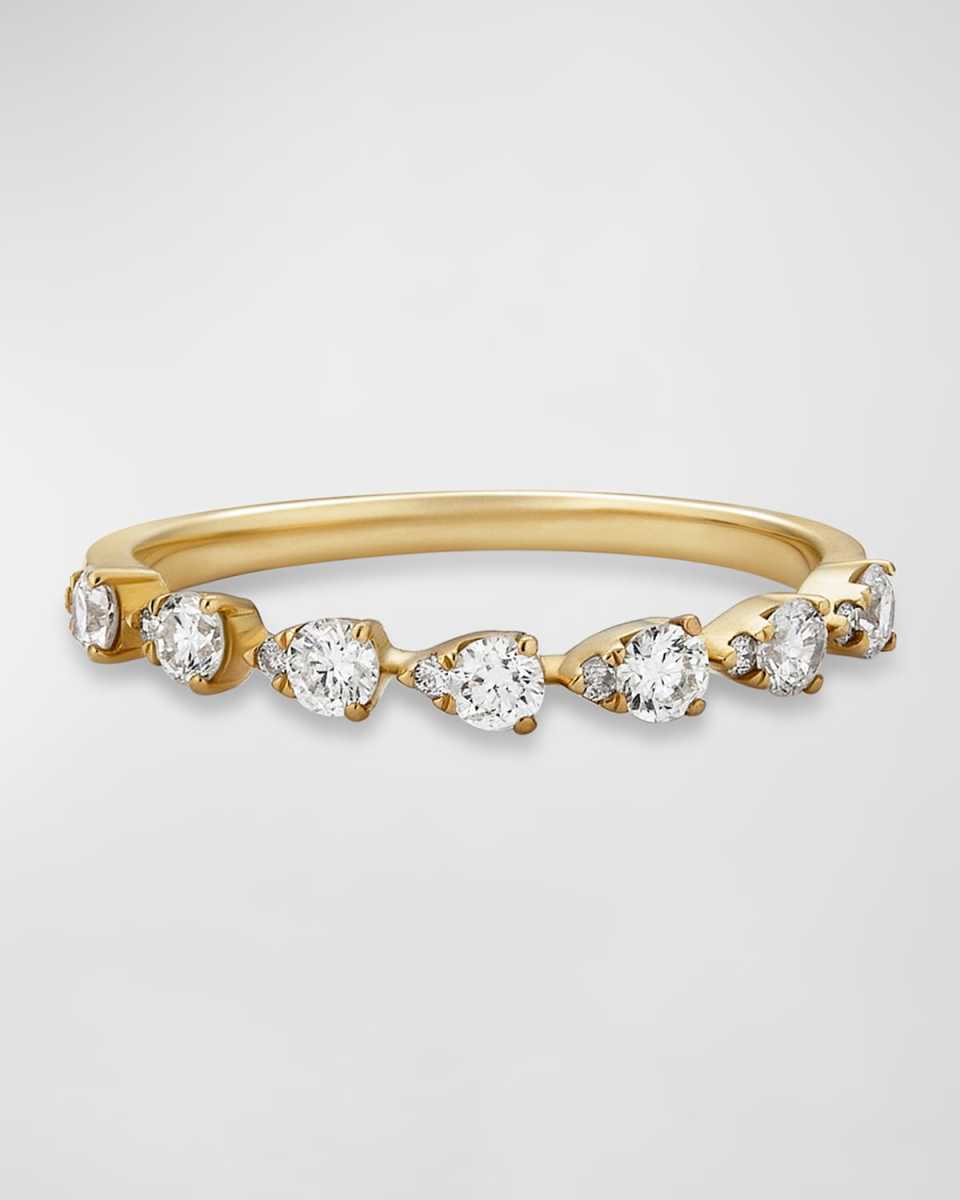 7 Pear Illusion Diamond Ring
