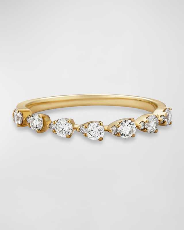 7 Pear Illusion Diamond Ring