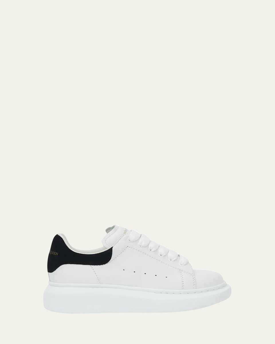 Boy's Oversized Leather Sneakers, Toddler/Kids