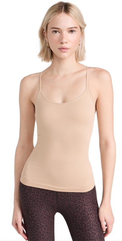 Splits59 Loren Seamless Waist Length Tank Nude
