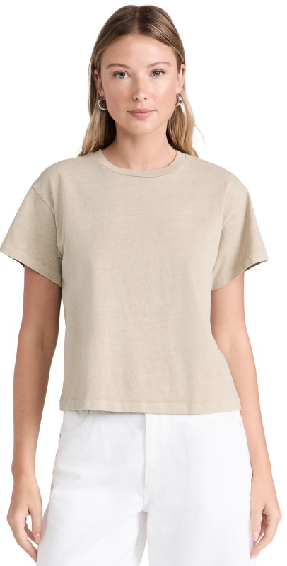 SLVRLAKE Square Tee Pale Khaki