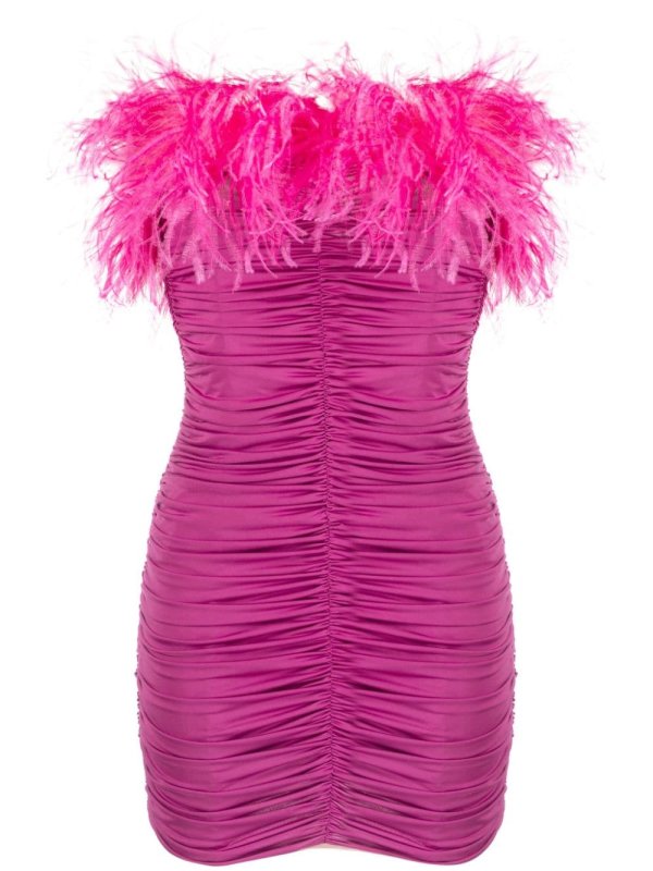 ruched mini dress