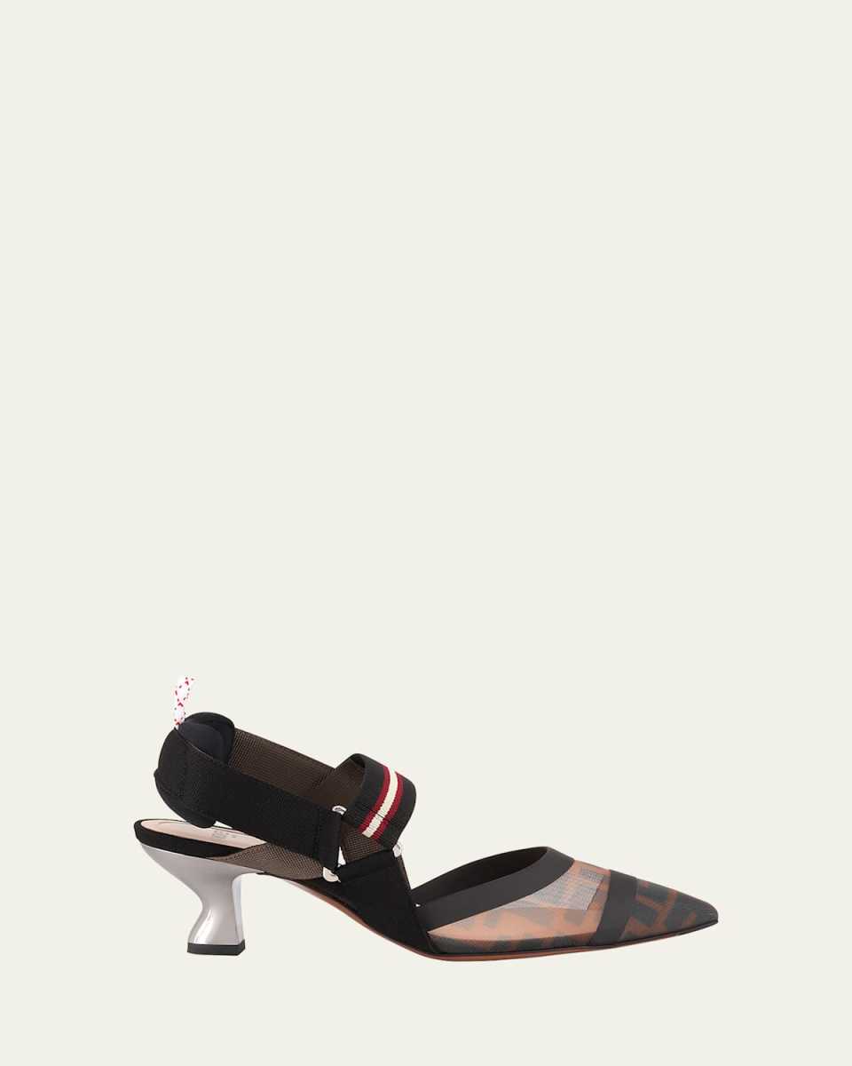 Colibri Runway Mesh FF Slingback Pumps