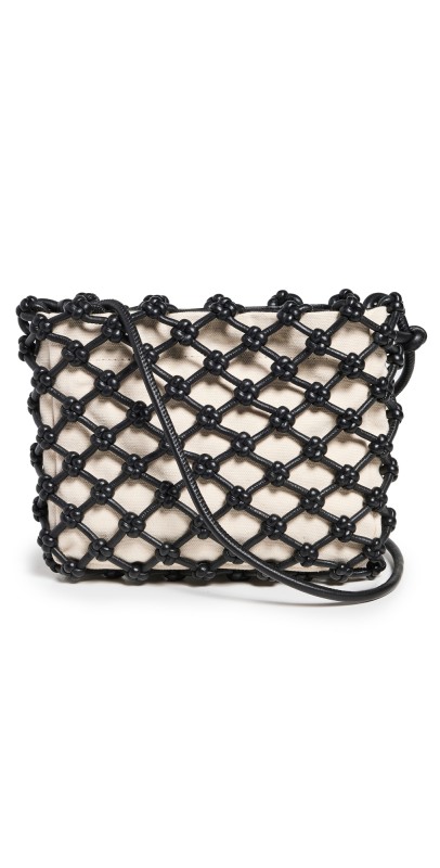 Madewell Soft Knot Crossbody Bag Knotted Net True Black Multi