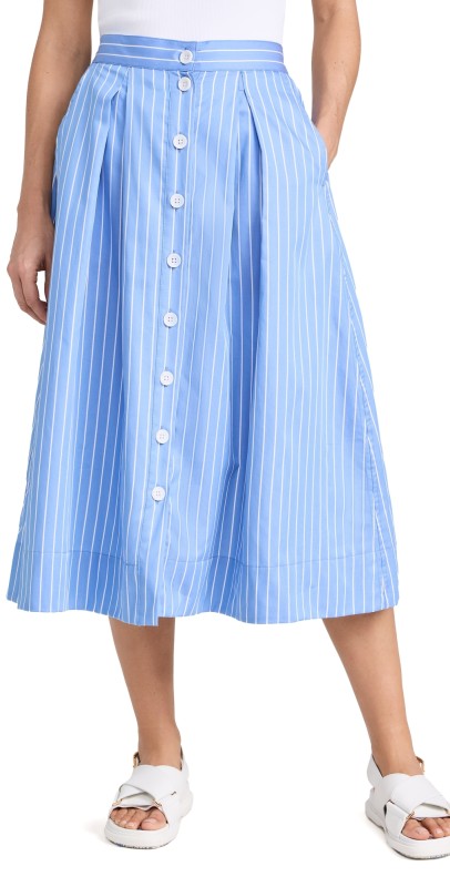 Nation LTD Idra Deep Pleat Skirt Day Trader