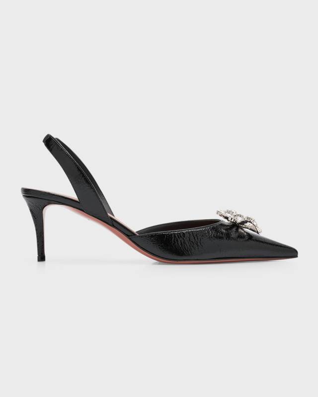 Rosie Crystal Bow Slingback Pumps