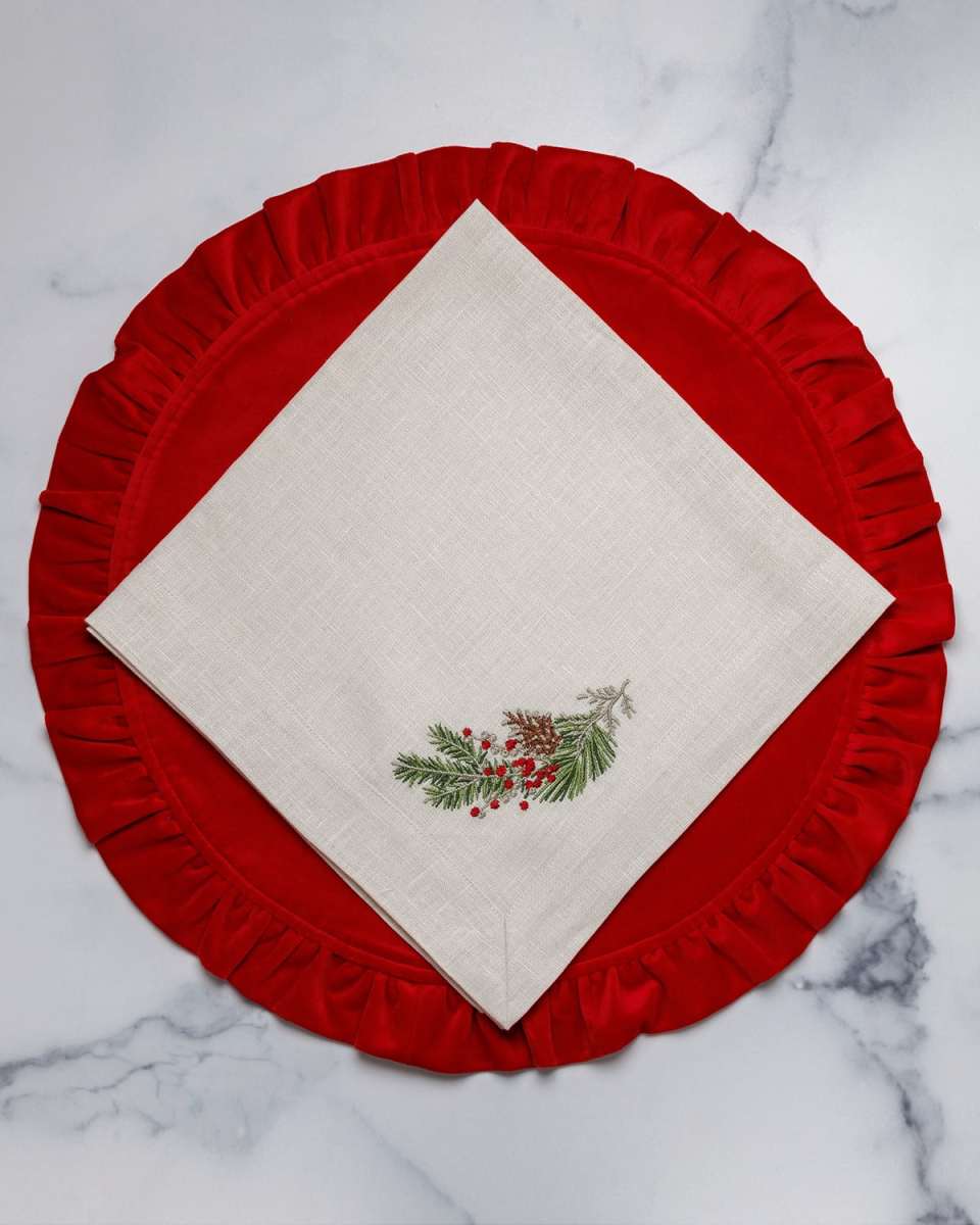 Natale Sprig Napkins, Set of 4