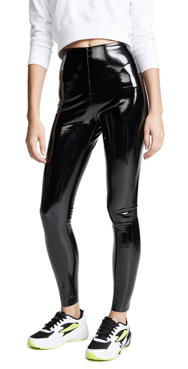 Commando Faux Patent Leather Perfect Control Leggings Black