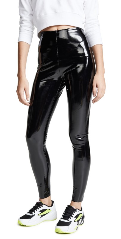 Commando Faux Patent Leather Perfect Control Leggings Black