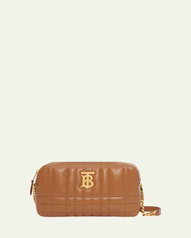 Lola Small Quilted Check Camera Crossbody Bag