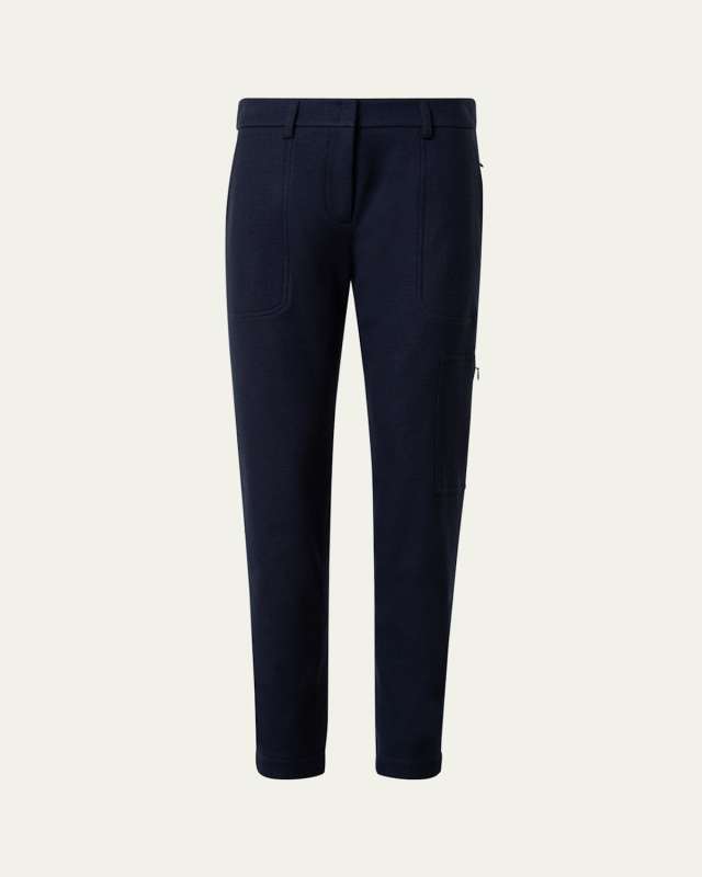 Milla Felted Wool Skinny Cargo Pants