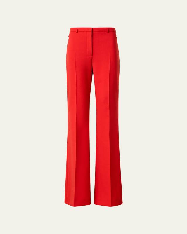Farrah Boot-Cut Wool Pants