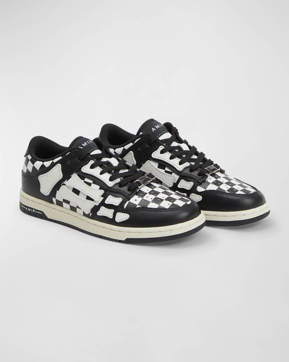 Kid's Skel Top Checkered Low Top Sneakers, Toddlers/Kids