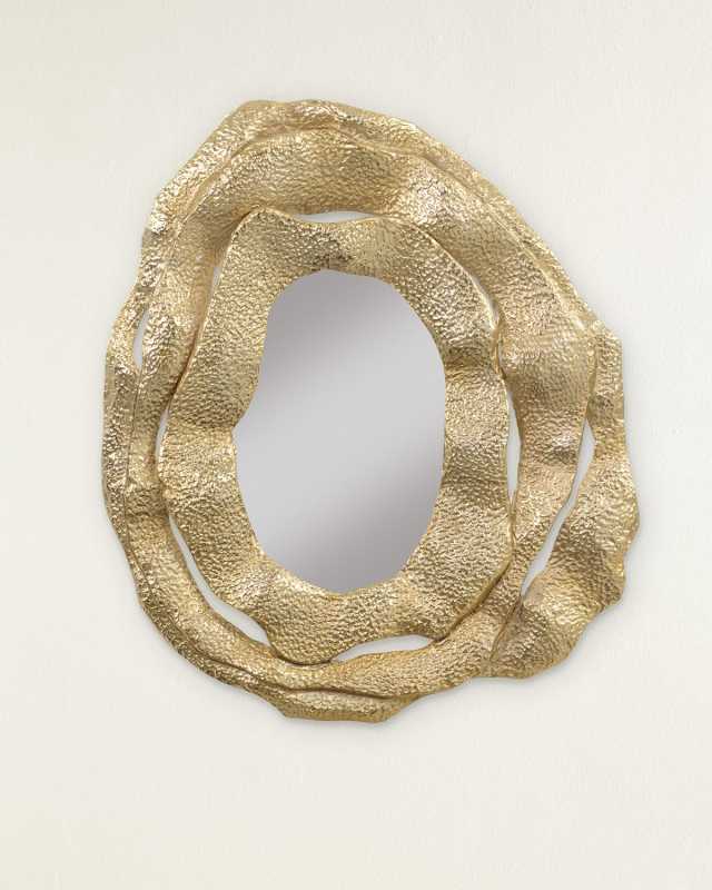 Brutalist Tripe Frame Mirror