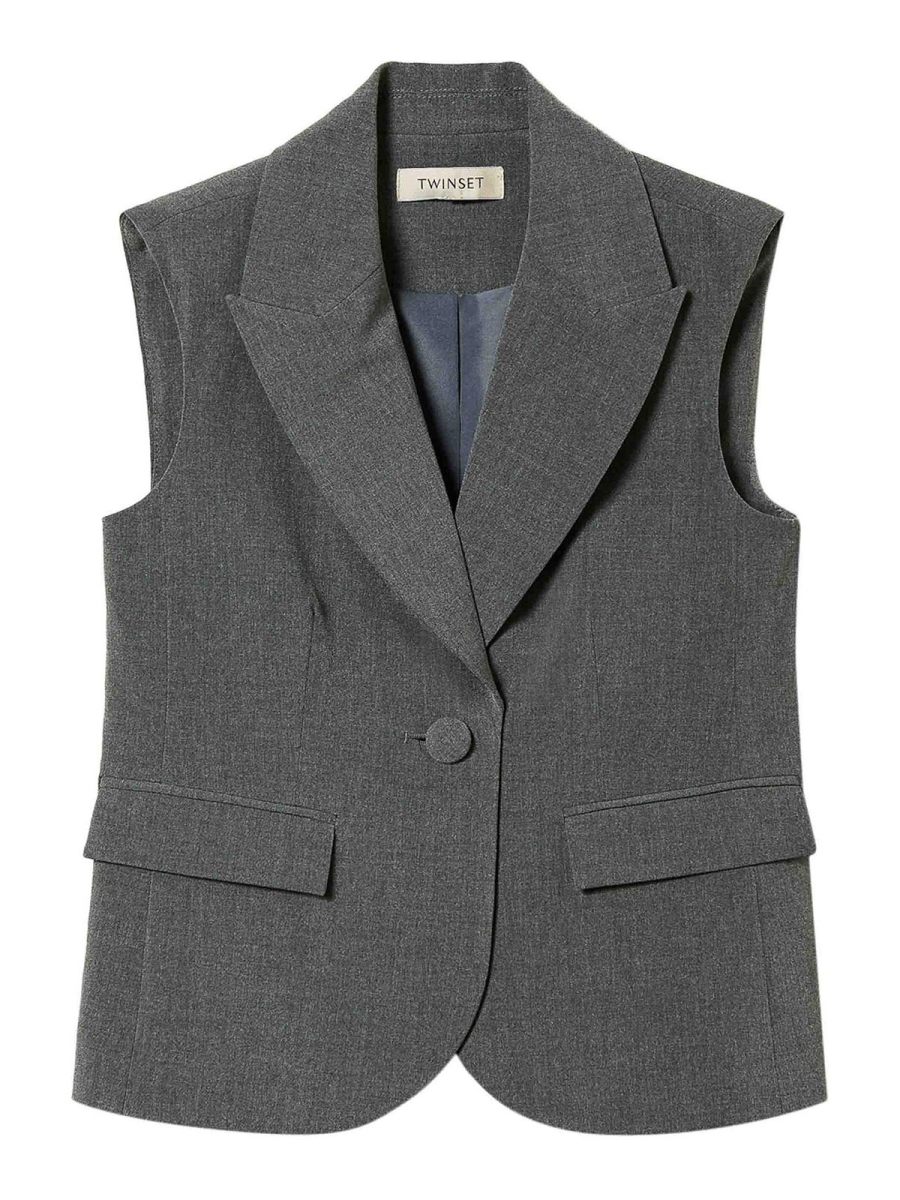 Twinset Gilet - Gris