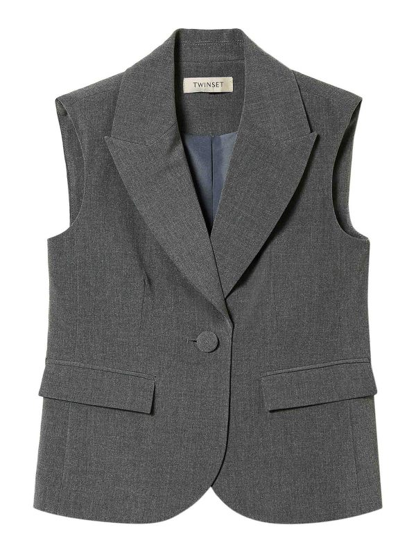 Twinset Gilet - Gris