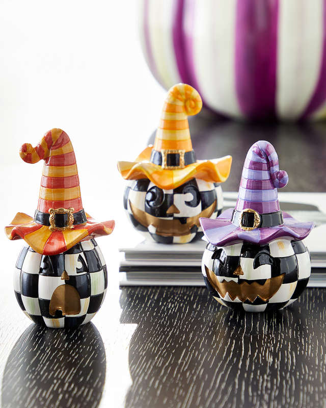 Mini Happy Jack Pumpkins, Set of 3