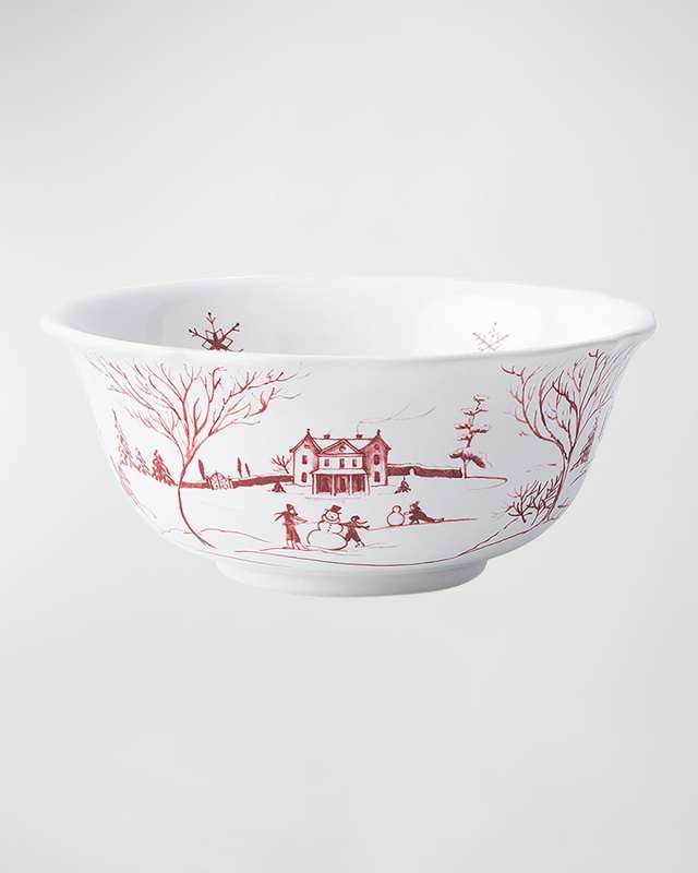 Country Estate Winter Frolic Cereal/Ice Cream Bowl