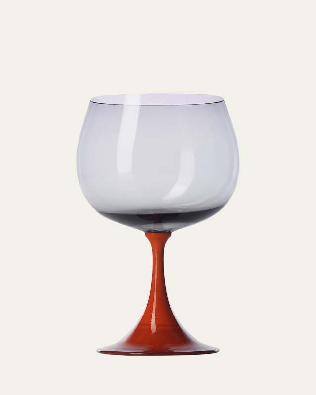 Burlesque Coral /Grey Wine Glass, 29 oz.