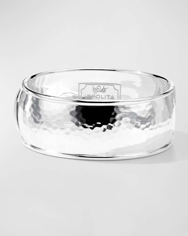 Classico 925 Sterling Silver Wide Goddess Bangl