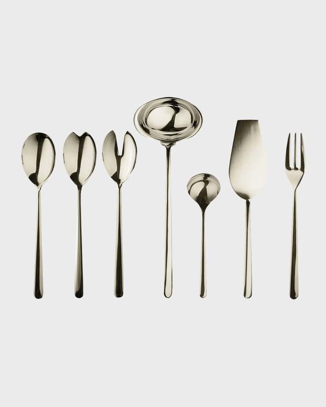Linea Champagne 7-Piece Full Serving Set