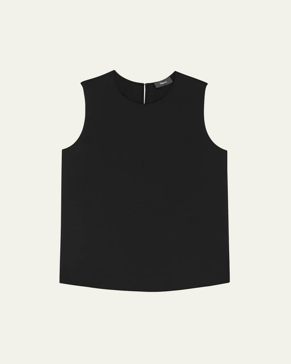 Silk Straight Shell Top