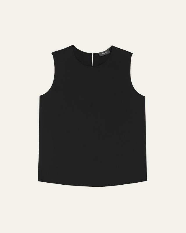 Silk Straight Shell Top
