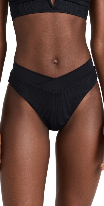 LSPACE Court Bikini Bottoms Black