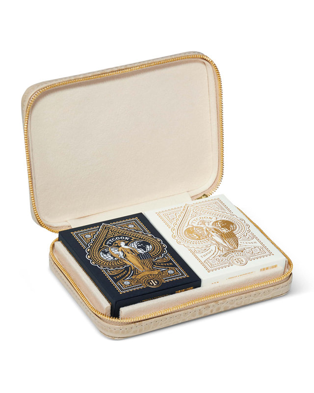 Enzo Travel Card Set, Hydrangea Blue