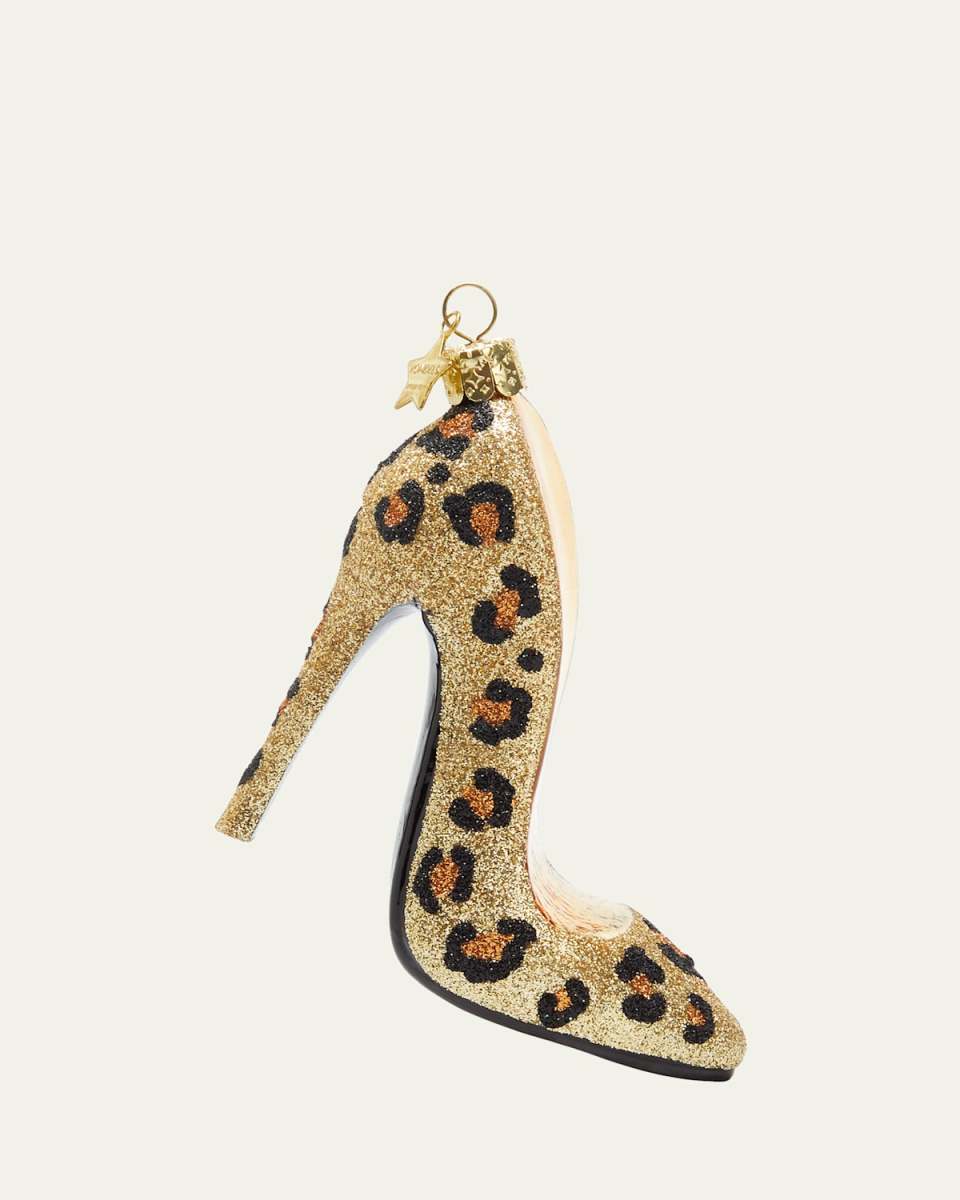 Leopard Shoe Christmas Ornament