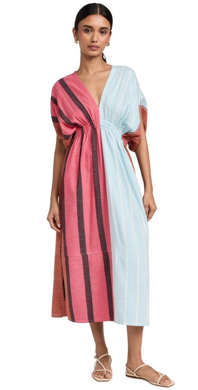 Lemlem Leila Plunge Neck Dress Zula Layercake