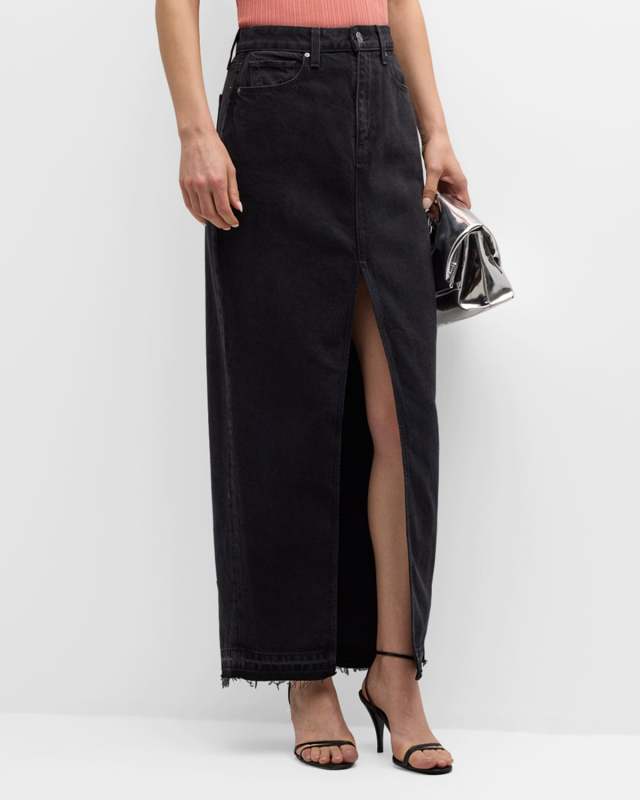 Angela Denim Maxi Skirt