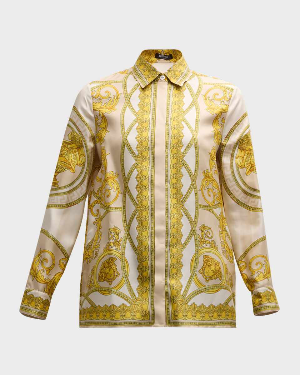Coupe Des Dieux Button Down Silk Shirt