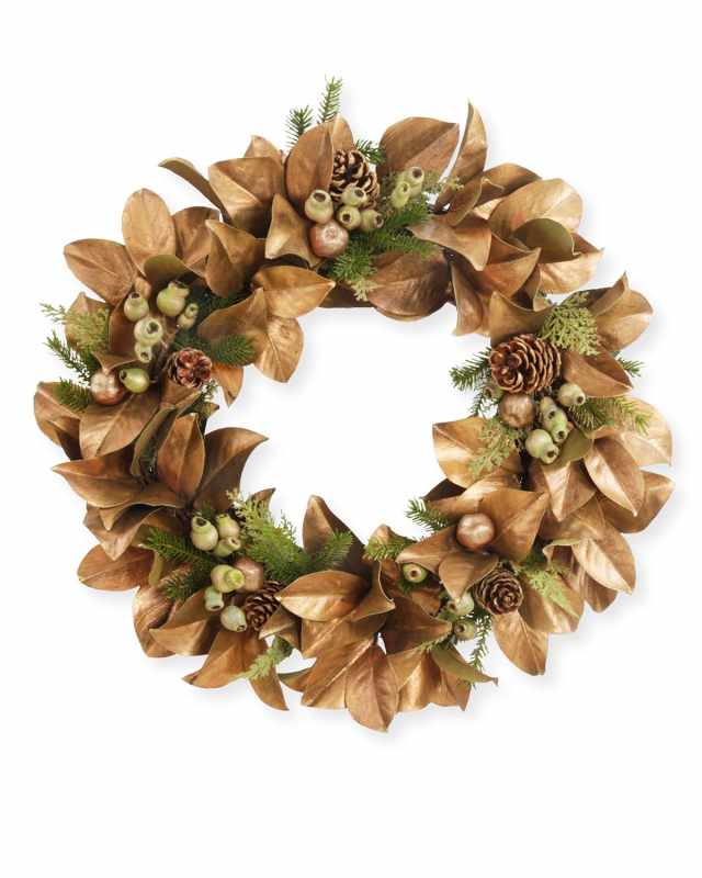 30" Magnolia Leaf Wreath