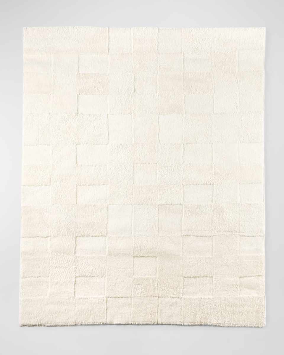 Patchwork Shearling Rug, 8' x 10'