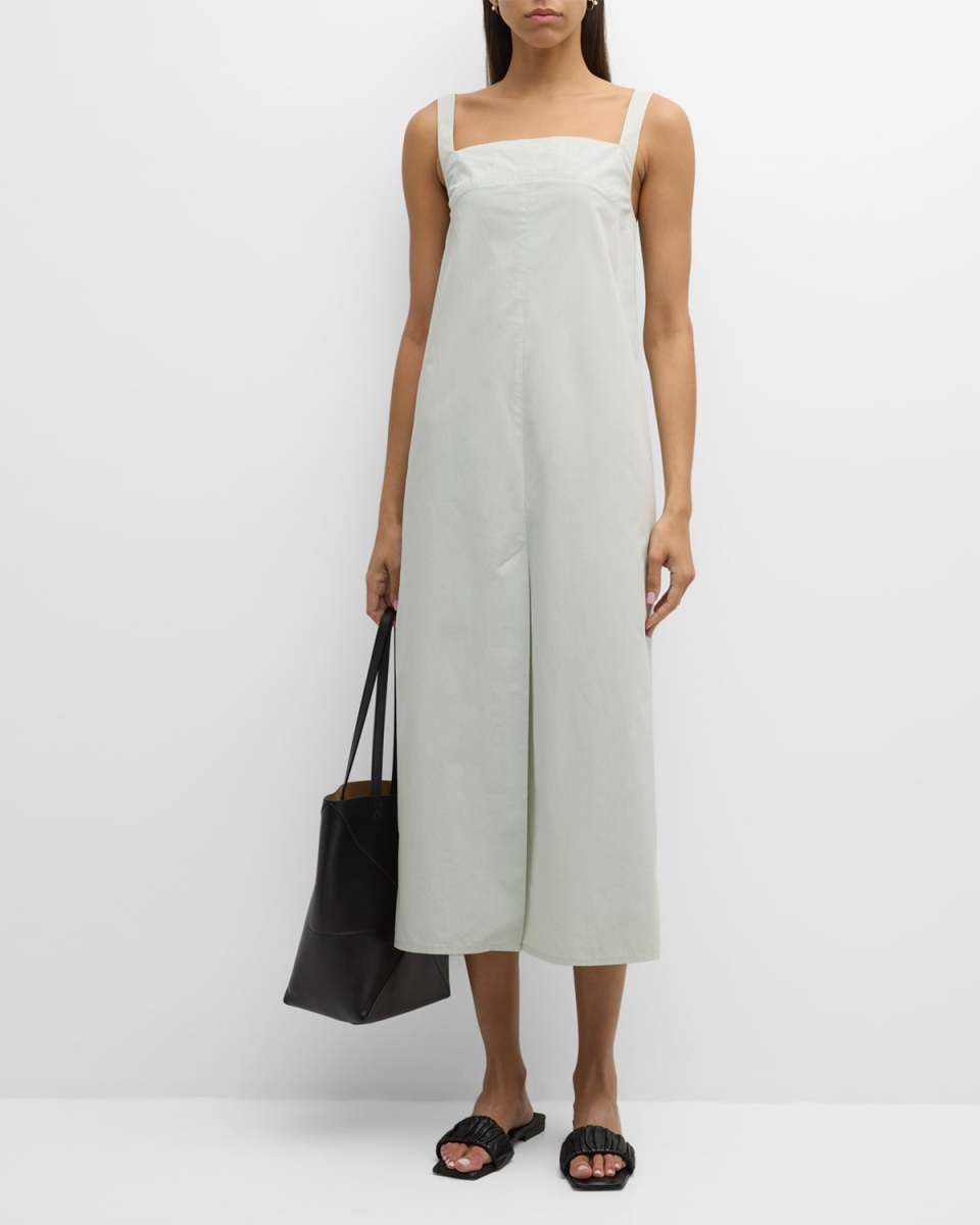 Makeen Poplin Midi Dress