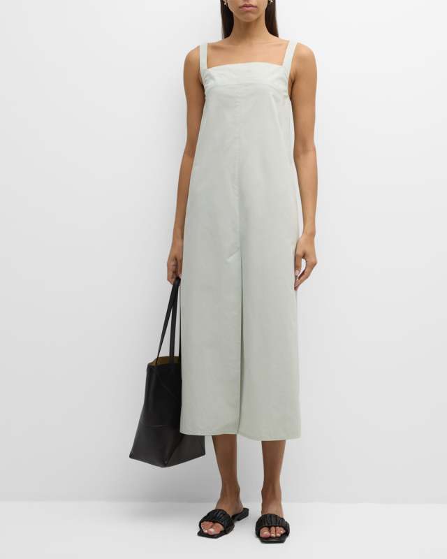 Makeen Poplin Midi Dress